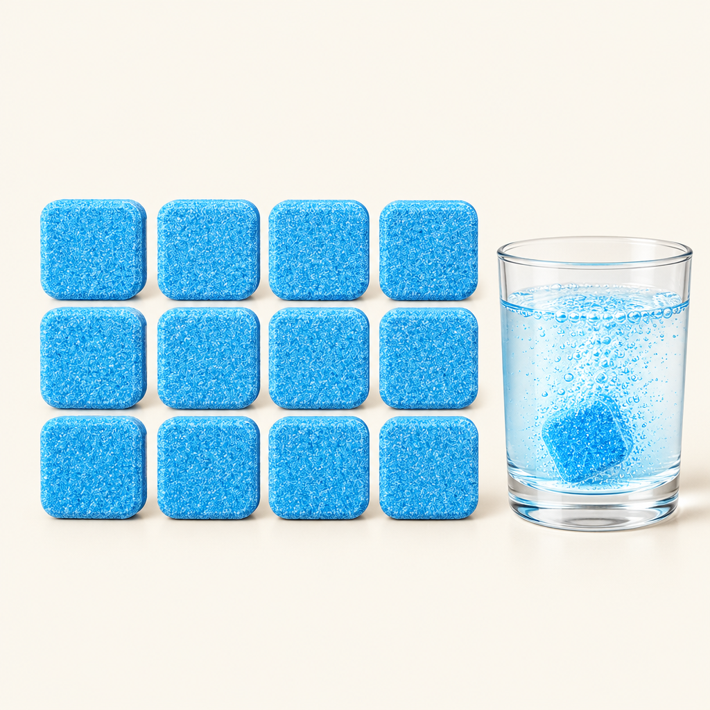 12 pastillas limpia lavadora